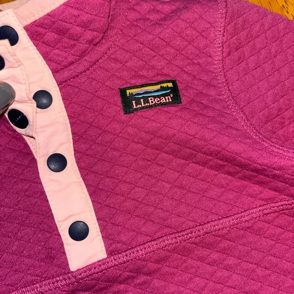 Baby Girl LL Bean Quilted Pullover 6-12 months EUC - Picture 3 of 4